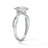 Thumbnail Image 5 of 1/10 CT. T.W. Lab-Grown Diamond Teardrop Frame Ring in Sterling Silver (F/VS2)