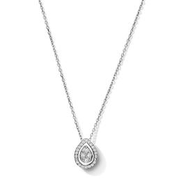 1/10 CT. T.W. Lab-Grown Diamond Pendant in White Sterling Silver (F/VS2)