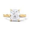 Thumbnail Image 1 of 3 CT. T.W. Radiant-Cut Certified Lab-Grown Diamond Solitaire Twist-Shank Engagement Ring in 14K Gold (F/VS2)