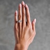 Thumbnail Image 2 of 3 CT. T.W. Radiant-Cut Certified Lab-Grown Diamond Solitaire Twist-Shank Engagement Ring in 14K Gold (F/VS2)
