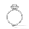 Thumbnail Image 3 of 4-3/4 CT. T.W. Certified Lab-Grown Diamond Double Frame Engagement Ring in 14K White Gold (F/VS2)