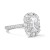 Thumbnail Image 4 of 4-3/4 CT. T.W. Certified Lab-Grown Diamond Double Frame Engagement Ring in 14K White Gold (F/VS2)