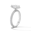 Thumbnail Image 5 of 3 CT. T.W. Pear-Shaped Certified Lab-Grown Diamond Frame Engagement Ring in 14K White Gold (F/VS2)