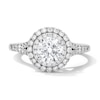 Thumbnail Image 1 of 1-1/2 CT. T.W. Certified Lab-Grown Diamond Double Frame Engagement Ring in 14K White Gold (F/VS2)