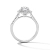 Thumbnail Image 3 of 1-1/2 CT. T.W. Certified Lab-Grown Diamond Double Frame Engagement Ring in 14K White Gold (F/VS2)