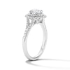 Thumbnail Image 5 of 1-1/2 CT. T.W. Certified Lab-Grown Diamond Double Frame Engagement Ring in 14K White Gold (F/VS2)
