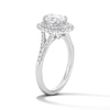 Thumbnail Image 5 of 1-1/2 CT. T.W. Oval Certified Lab-Grown Diamond Frame Engagement Ring in 14K White Gold (F/VS2)