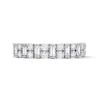 Thumbnail Image 1 of 1 CT. T.W. Baguette-Cut Certified Lab-Grown Diamond Multi-Row Anniversary Band in 10K White Gold (F/VS2)