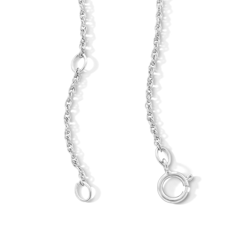 Main Image 3 of 1 CT. T.W. Lab-Grown Diamond Three-Stone Necklace in Sterling Silver (F/VS2)