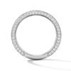 Thumbnail Image 2 of 7/8 CT. T.W. Certified Lab-Grown Diamond Three-Sided Anniversary Band in 14K White Gold (F/VS2)