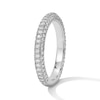 Thumbnail Image 3 of 7/8 CT. T.W. Certified Lab-Grown Diamond Three-Sided Anniversary Band in 14K White Gold (F/VS2)