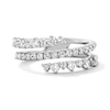 Thumbnail Image 1 of 1 CT. T.W. Lab-Grown Diamond Bypass Wraparound-Look Ring in Sterling Silver (F/VS2)