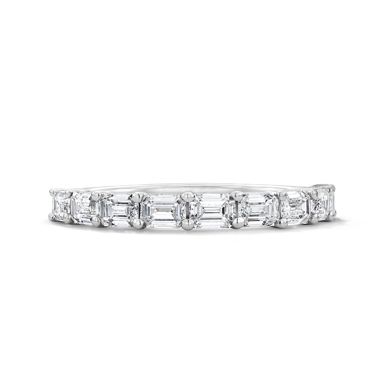 Main Image 1 of 1 CT. T.W. Emerald-Cut Lab-Grown Diamond Anniversary Band in 14K White Gold (F/VS2)