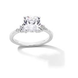 2-1/4 CT. T.W. Cushion-Cut Certified Lab-Grown Diamond Engagement Ring in Platinum (F/VS2)
