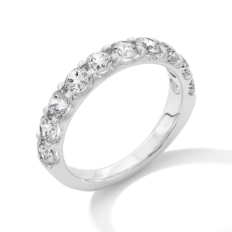 Main Image 3 of 2 CT. T.W. Lab-Grown Diamond 10-Stone Anniversary Band in Platinum (F/VS2)