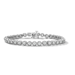 3 CT. T.W. Lab-Grown Diamond Tennis Bracelet in Sterling Silver (F/SI2)