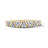 Thumbnail Image 1 of 1/4 CT. T.W. Diamond Zig Zag Stackable Band in 10K Gold