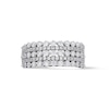 Thumbnail Image 1 of 1 CT. T.W. Lab-Grown Diamond Multi-Row Band in 10K White Gold (F/VS2)