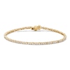 Thumbnail Image 1 of 2 CT. T.W. Lab-Grown Diamond Line Bracelet in Sterling Silver with 10K Gold Plate (F/VS2)