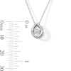 Thumbnail Image 2 of 1/10 CT. T.W. Lab-Grown Diamond Teardrop Pendant in Sterling Silver (F/VS2)