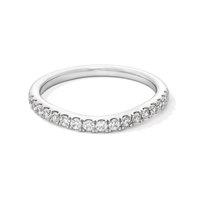 Main Image 1 of 1/3 CT. T.W. Lab-Grown Diamond Contour Band in Platinum (F/VS2)