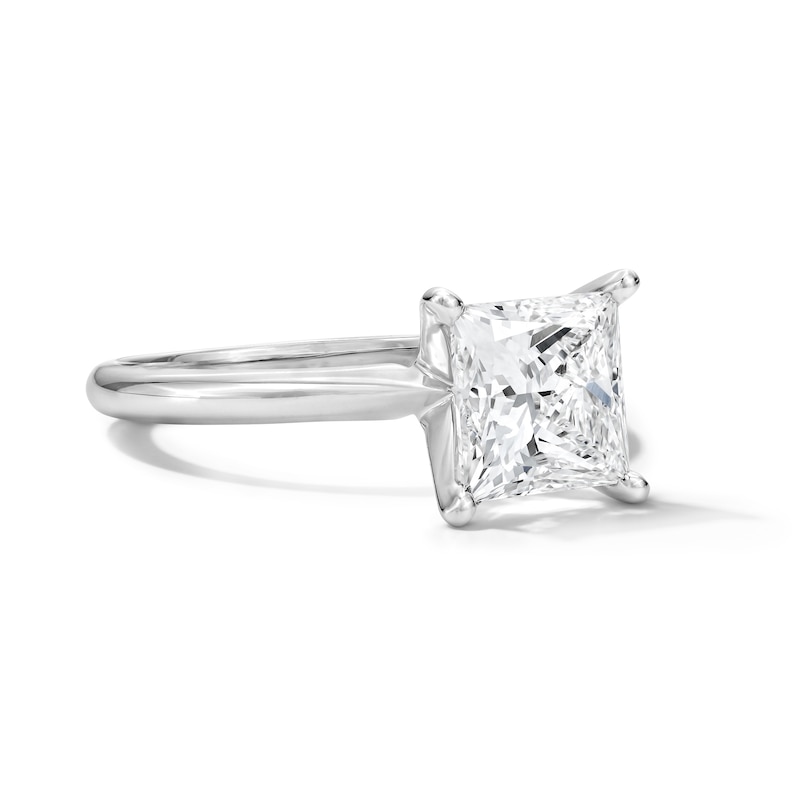 Main Image 4 of 2 CT. T.W. Princess-Cut Certified Lab-Grown Diamond Solitaire Engagement Ring in Platinum (F/VS2)