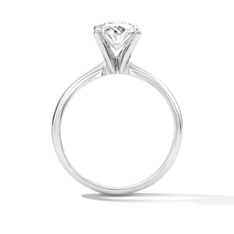 Main Image 3 of 1-1/2 CT. T.W. Oval Certified Lab-Grown Diamond Solitaire Engagement Ring in Platinum (F/VS2)
