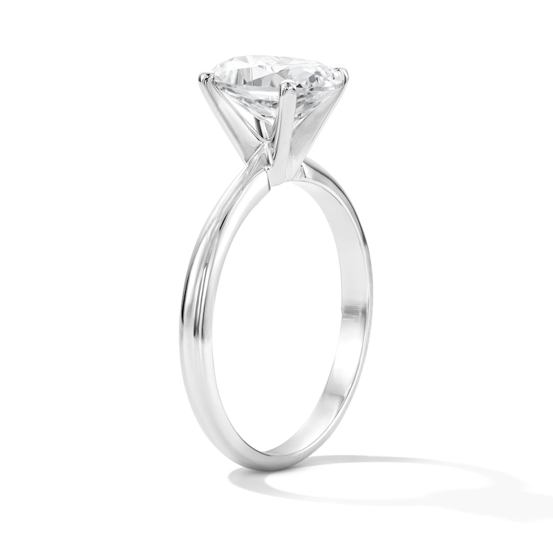 Main Image 4 of 1-1/2 CT. T.W. Oval Certified Lab-Grown Diamond Solitaire Engagement Ring in Platinum (F/VS2)