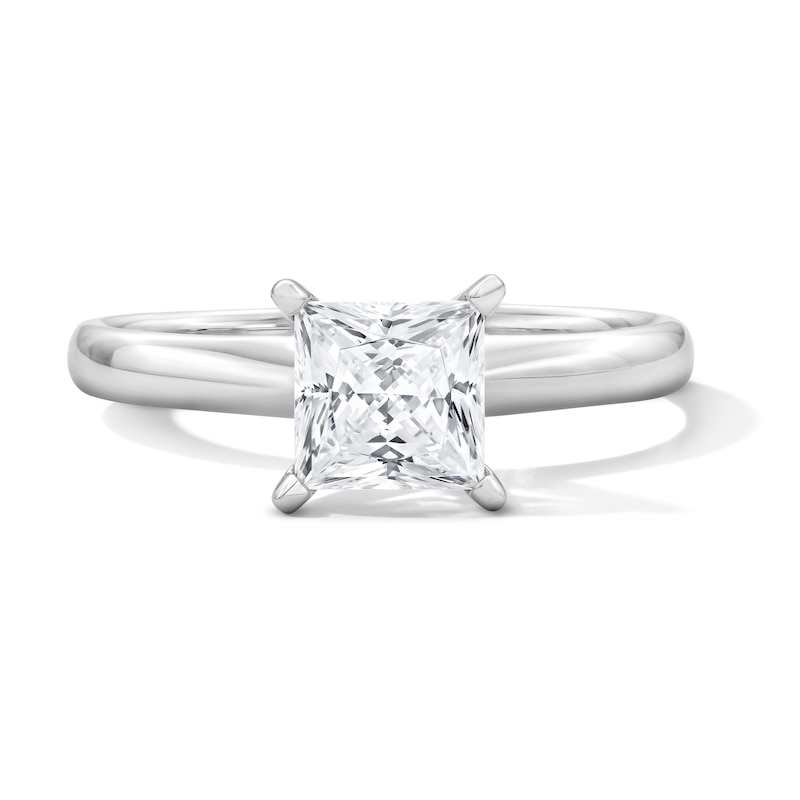 Main Image 1 of 1 CT. T.W. Princess-Cut Certified Lab-Grown Diamond Solitaire Engagement Ring in Platinum (F/VS2)
