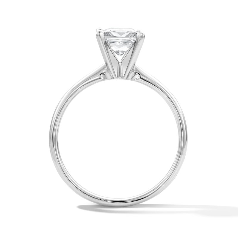 Main Image 3 of 1 CT. T.W. Princess-Cut Certified Lab-Grown Diamond Solitaire Engagement Ring in Platinum (F/VS2)