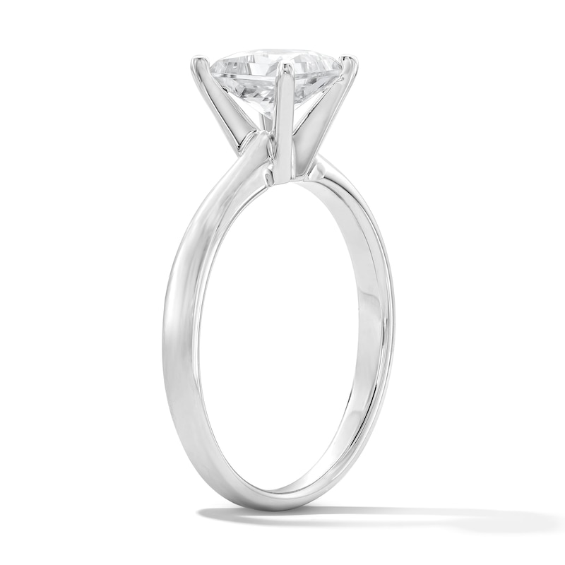 Main Image 4 of 1 CT. T.W. Princess-Cut Certified Lab-Grown Diamond Solitaire Engagement Ring in Platinum (F/VS2)