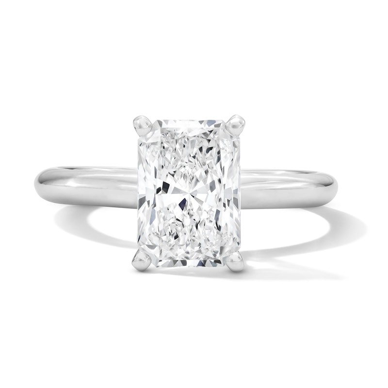 Main Image 1 of 2 CT. T.W. Radiant-Cut Certified Lab-Grown Diamond Solitaire Engagement Ring in Platinum (F/VS2)