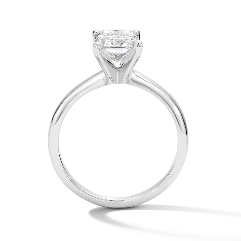 Main Image 2 of 2 CT. T.W. Radiant-Cut Certified Lab-Grown Diamond Solitaire Engagement Ring in Platinum (F/VS2)