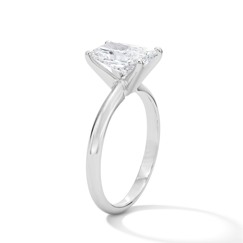 Main Image 4 of 2 CT. T.W. Radiant-Cut Certified Lab-Grown Diamond Solitaire Engagement Ring in Platinum (F/VS2)