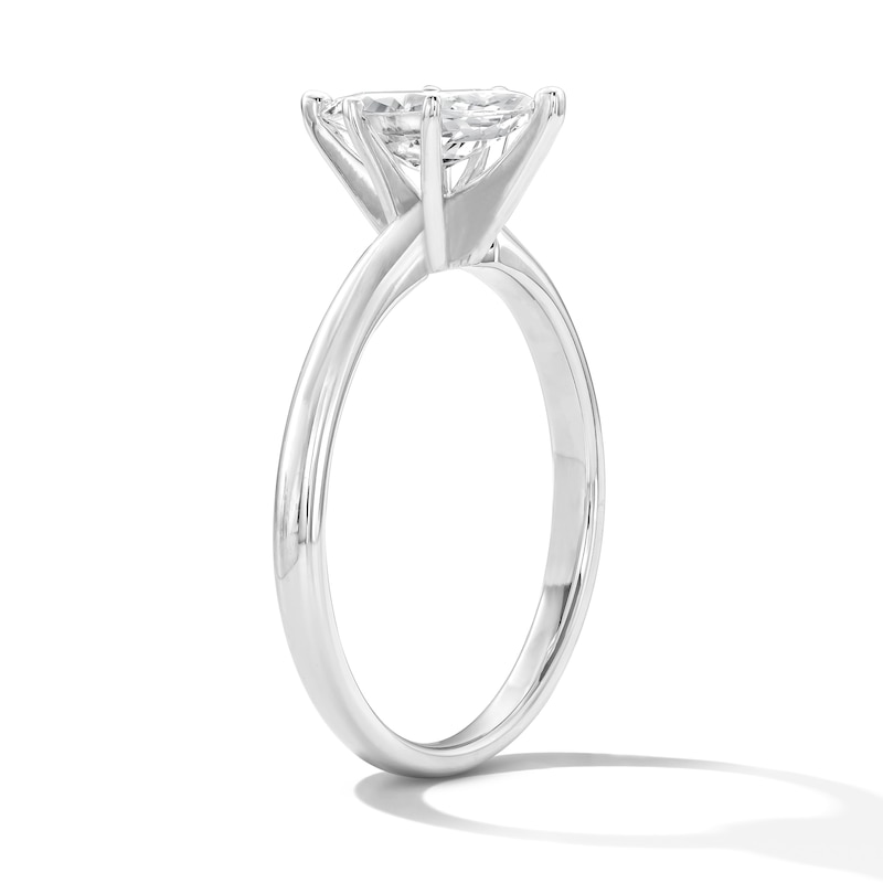Main Image 3 of 1 CT. T.W. Marquise-Cut Certified Lab-Grown Diamond Solitaire Engagement Ring in Platinum (F/VS2)