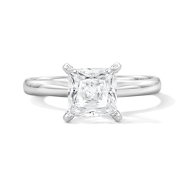 1-1/2 CT. T.W. Princess-Cut Certified Lab-Grown Diamond Solitaire Engagement Ring in Platinum (F/VS2)