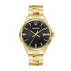 Thumbnail Image 1 of Men’s Bulova Classic Gold-Tone IP Watch with Black Dial (Model: 97B228)