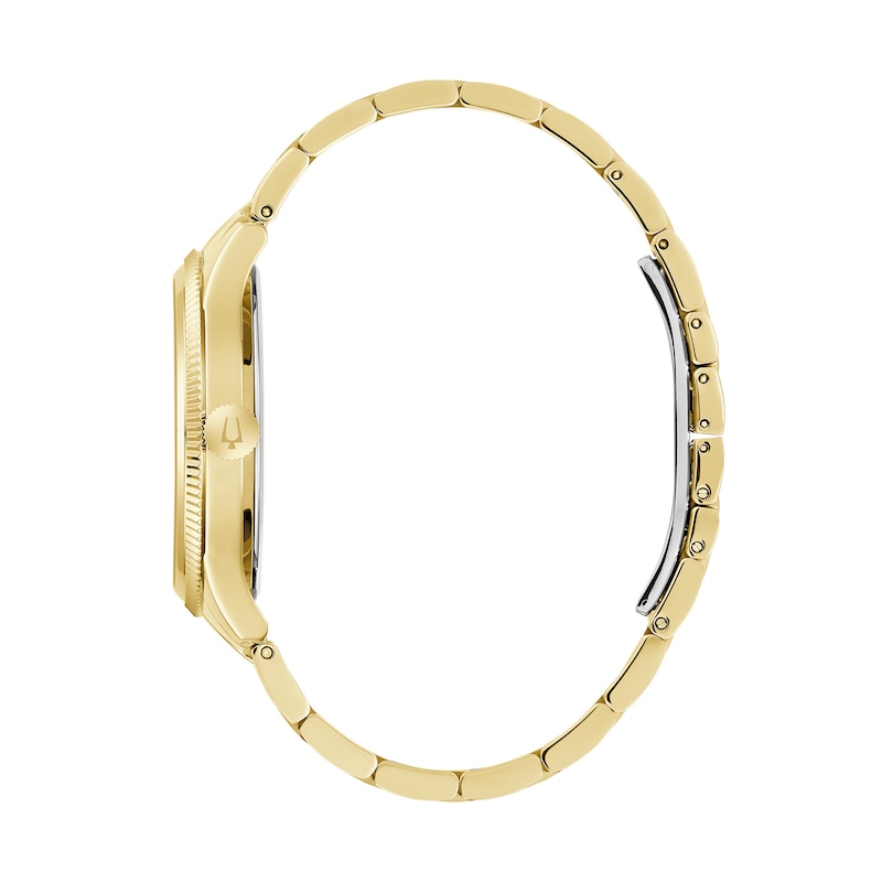 Main Image 2 of Men’s Bulova Classic Gold-Tone IP Watch with Black Dial (Model: 97B228)