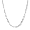 Thumbnail Image 1 of 3 CT. T.W. Lab-Grown Diamond Tennis Necklace in 10K White Gold (F/VS2) - 16"