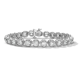 10 CT. T.W. Lab-Grown Diamond Tennis Bracelet in 10K White Gold (F/SI2)