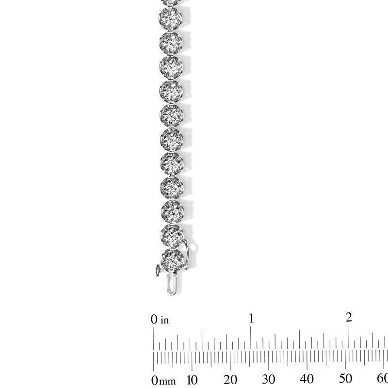 Main Image 3 of 10 CT. T.W. Lab-Grown Diamond Tennis Bracelet in 10K White Gold (F/SI2)