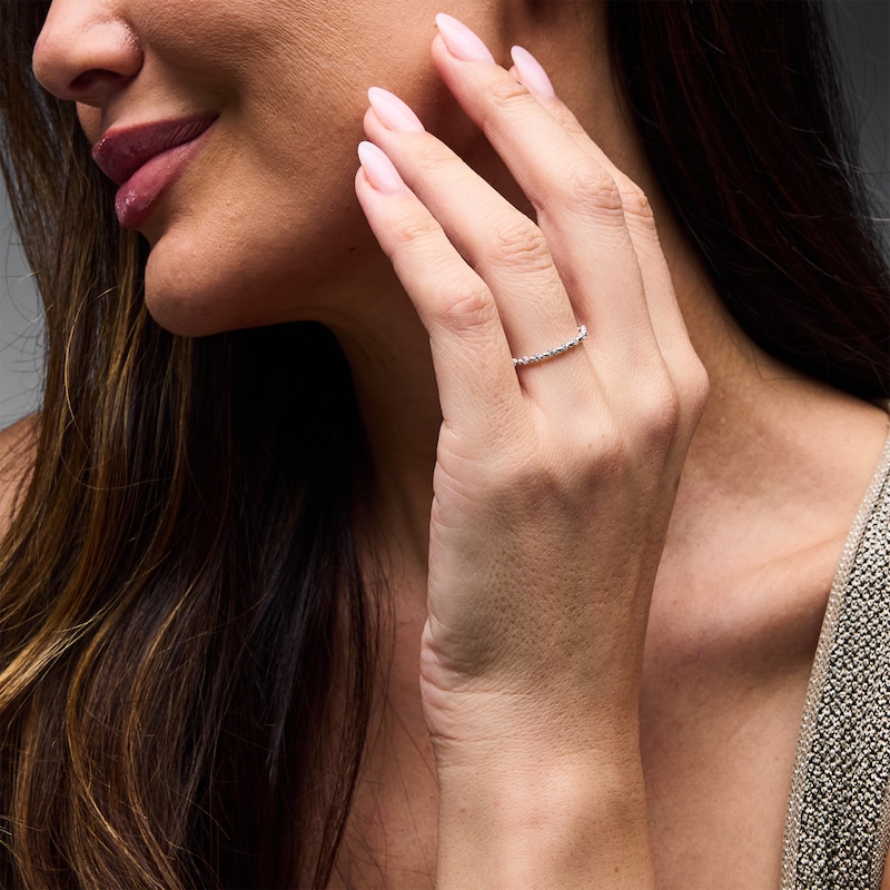 Main Image 2 of 1/15 CT. T.W. Diamond Stackable Anniversary Band in 10K Gold