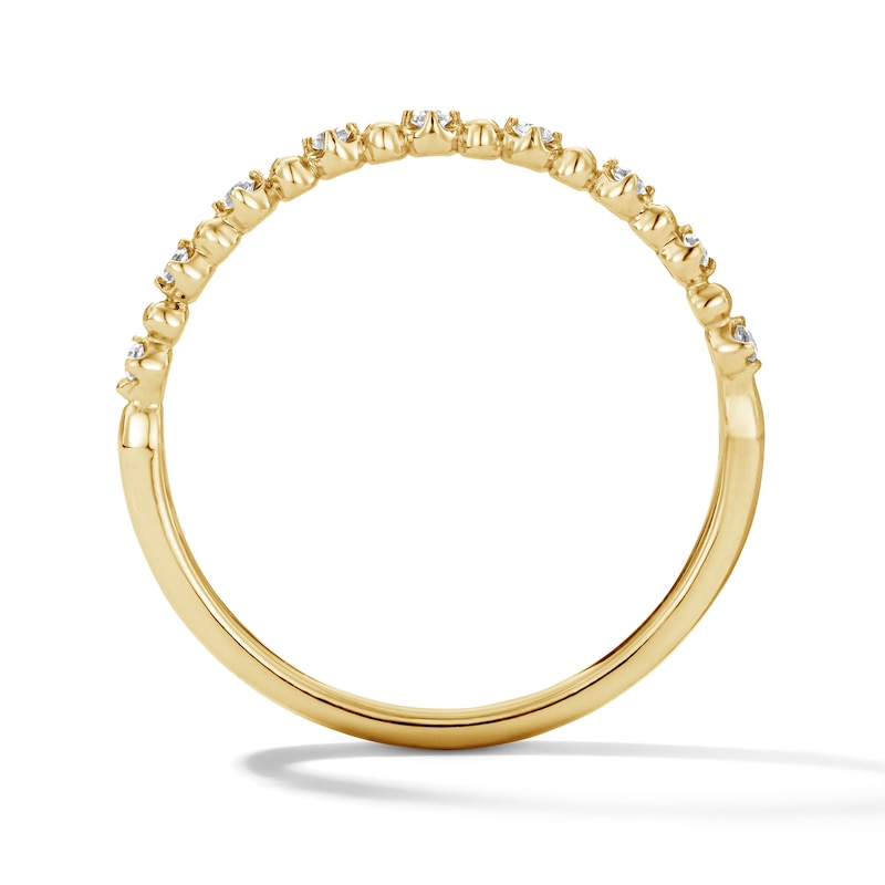 Main Image 3 of 1/15 CT. T.W. Diamond Stackable Anniversary Band in 10K Gold