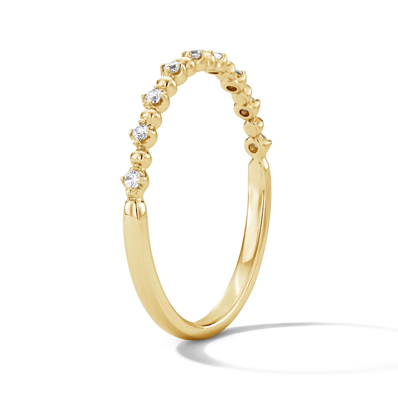 Main Image 4 of 1/15 CT. T.W. Diamond Stackable Anniversary Band in 10K Gold