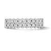 Thumbnail Image 1 of 1/4 CT. T.W. Diamond Multi-Row Anniversary Band in 10K White Gold