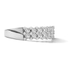 Thumbnail Image 4 of 1/4 CT. T.W. Diamond Multi-Row Anniversary Band in 10K White Gold