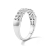 Thumbnail Image 5 of 1/4 CT. T.W. Diamond Multi-Row Anniversary Band in 10K White Gold