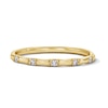 Thumbnail Image 1 of 1/20 CT. T.W. Diamond Stackable Bamboo Anniversary Band in 10K Gold
