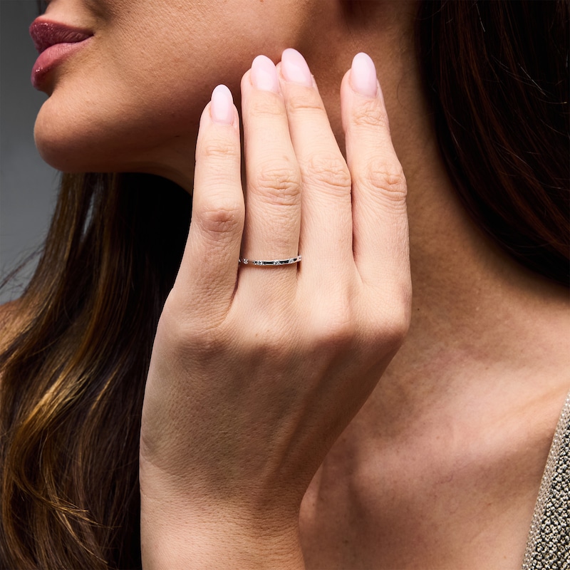 Main Image 2 of 1/20 CT. T.W. Diamond Stackable Bamboo Anniversary Band in 10K Gold