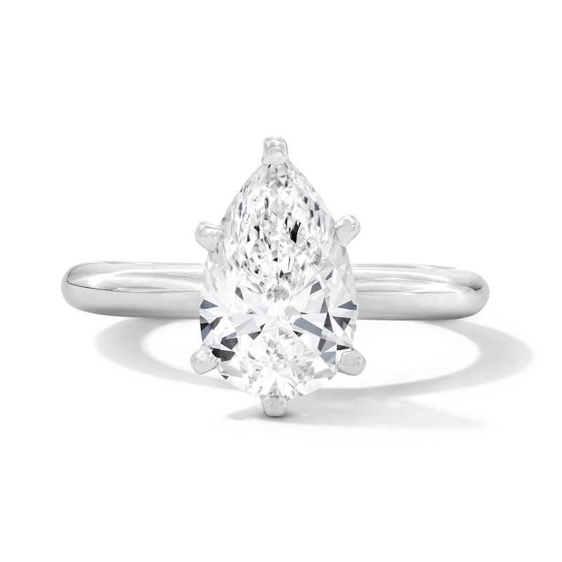 Main Image 1 of 2 CT. T.W. Pear-Shaped Certified Lab-Grown Diamond Solitaire Engagement Ring in Platinum (F/VS2)
